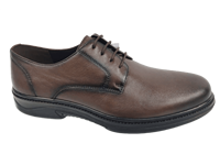 Chaussures habillées Aircom Derby pour hommes en cuir de mouton, à lacets, bout fermé, avec coussin d'air, semelle intermédiaire en EVA amortie, semelle extérieure en TPR