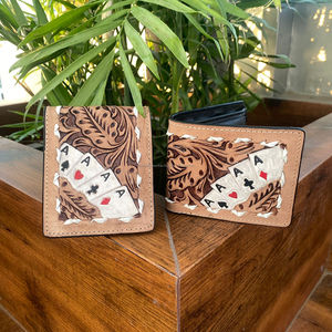 Venta al por mayor de cuero mecanizado a mano RFID bloqueo titular de la tarjeta de crédito cartera y cuero genuino de lujo diseñador largo Ases cartera conjuntos - Product Image 3