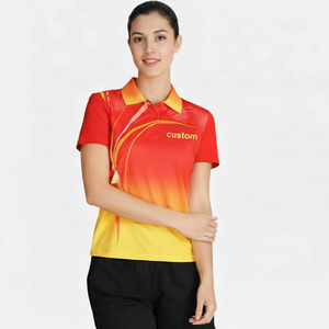 Custom Logo women pickleball Polo Shirt Breathable Quick Dry uv protection skin friendly sports Jersey OEM ODM - Product Image 1