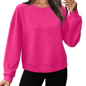 เสื้อฮู้ดผ้าถักแบบลำลองสำหรับผู้หญิงเสื้อสเวตเตอร์คล้องไหล่ระบายอากาศเป็นมิตรกับสิ่งแวดล้อมออกแบบได้ตามต้องการ - Product Image 3