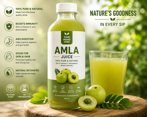 Private Label Amla Juice <b>Herbal</b> <b>Supplement</b> Cold Pressed Amla Extract Natural Vitamin C Antioxidant Immune Support Oral Liquid - Product Image 5
