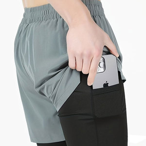 Pantalones Cortos Deportivos con Cordón Ajustable, Poliéster Ligero, Ideales para Correr, Yoga, Entrenamiento y Salidas Informales - Product Image 2