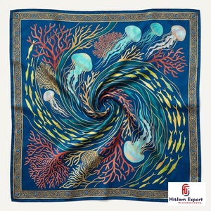 Printed <b>Scarf</b> Fabric Premium Quality White Label Service OEM ODM Textile Manufacturer Bali Custom Fabric Products Bulk Supply - Product Image 4