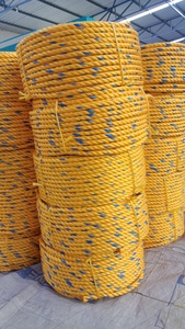 <span class=keywords><strong>PP</strong></span> danline <span class=keywords><strong>fibrillated</strong></span> màu vàng xanh xoắn 3-Strand Polypropylene Dây Câu cá 7mm 9mm 11mm cho Singapore Indonesia bao bì - Product Image 2