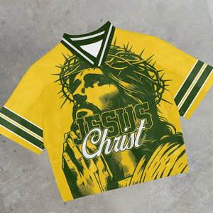 T-shirt en jersey à col en V, coupe ample, style streetwear, personnalisé, vintage, pour homme, unisexe. - Product Image 4