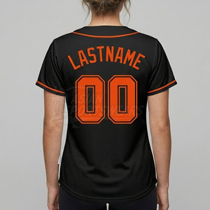 Chemise de softball en polyester durable et légère avec col en V, idéale pour les tournois et les matchs en plein air. - Product Image 3