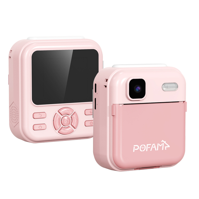 Portable HD Digital Video Camera with CMOS Sensor MicroSD 10x-20x Optical Zoom & Dual Lenses-Instant Print for Kids & Toddlers