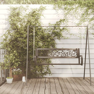 Mickleson élégant moderne extérieur porche balançoire bois antirouille avec cadre en métal renforcé pour salon - Product Image 6