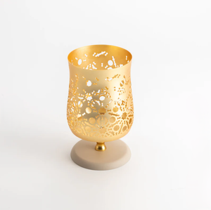 Luxury Metal Candle Holder Decorative Cutwork <b>Lantern</b> Tabletop <b>Tealight</b> Stand Modern Home Decor Accent Piece - Product Image 6