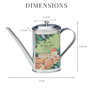 [Holar] Taiwan Made Vintage Oval Shaped Stainless Steel Cooking Oil <b>Bottle</b> for Kitchen - Product Image 3