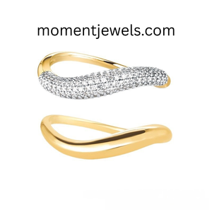925 Sterling <b>Silver</b> Geometric Band <b>Ring</b> Modern Minimalist Stackable Design Elegant Everyday Jewelry for Women - Product Image 1