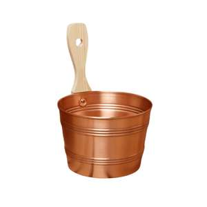 Best Seller Multi-Purpose Copper <b>Bucket</b> with Thick Gauge Copper Strong Build Suitable for Home and Kitchen & Utility Storage Use - Product Image 5