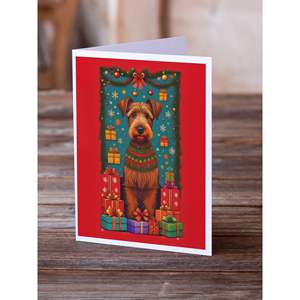 Irish Terrier lunatique A7 taille 5x7 cartes de voeux vierges paquet de 8 avec enveloppes pour les fêtes de Noël - Product Image 2