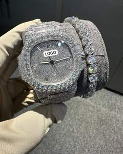 Reloj de Cuarzo con Diamantes Moissanite VVS, Caja de Aleación, Diseño de Lujo, Unisex, Alta Calidad, Pasa el Test de Diamantes - Product Image 3