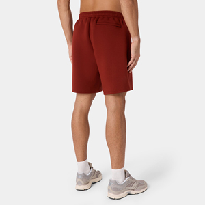 Shorts Bermuda Homme en Coton Rouge Uni, Longueur Genou, Taille Élastique, Décontracté, avec Poches, Tissu Respirant et Séchage Rapide, Fabriqué au Pakistan - Product Image 2