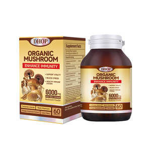 Capsules de mélange de champignons de supplément OEM Capsule d'extrait de champignon Reishi Capsules de mélange de champignons complexes - Product Image 1