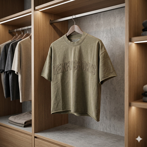 Boxy Cropped <b>Acid</b> Wash T Shirts Custom Distressed Embroidery Logo Loose Fit Private Label Streetwear <b>Drop</b> Shoulder T Shirts - Product Image 5