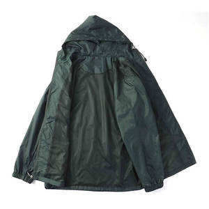 Chaqueta de Lluvia Informal con Capucha para Hombre, Estilo Único, de Lona, Impermeable, Transpirable, Cortavientos, de Secado Rápido, Ligera y Cómoda - Product Image 2