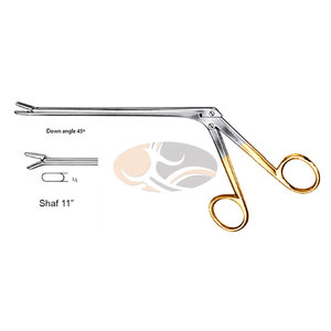JACKBILLY High Quality 45 Degree Angle Spurling Intervertebral Disc Rongeur 4 X 10mm <b>Bite</b> Shaft 11 Inch Surgical Stainless Steel - Product Image 4