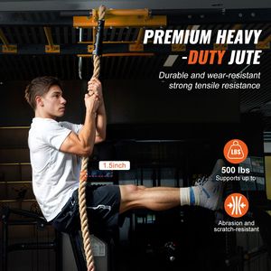 Corda per Allenamento Fitness da 38 cm di Diametro e 6 Metri di Lunghezza, per Esercizi in Palestra, Attrezzatura per Arrampicata e Fitness per Adulti - Product Image 2