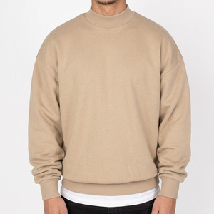 Custom Logo Heavyweight Blank Crewneck Sweatshirt Fleece Boxy Fit Oversized Streetwear Vintage Washed <b>Pullover</b> <b>Men</b> Clothing - Product Image 5