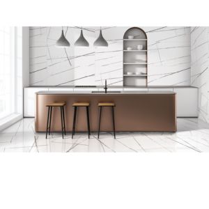 Revêtement mural en porcelaine émaillée sculptée grand format 600x1200, texture luxueuse pour les murs de projets immobiliers commerciaux - Product Image 3