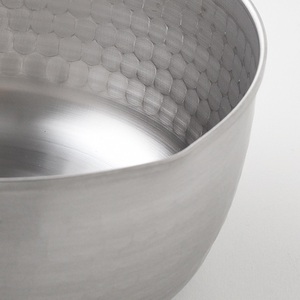 Casserole Yukihira en acier inoxydable, 15 cm, 18 cm, 20 cm, casserole japonaise traditionnelle, motif gaufré circulaire, fabriquée au JAPON, pot de cuisson - Product Image 5