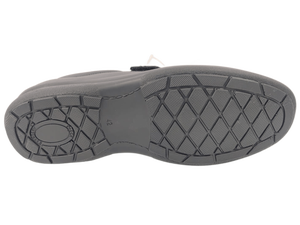 Zapatos de Vestir de Cuero Negro para Hombre, Sin Cordones, Punta Redonda, Cierre de Velcro, Entresuela Acolchada de EVA, Suela de Goma, para Oficina y Carrera Profesional - Product Image 4