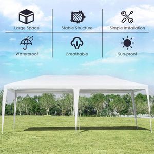Waterproof 10 X 20 Feet <b>Canopy</b> <b>Tent</b> for Weddings & Parties with <b>Tent</b> Pegs and Wind Rope - Product Image 6