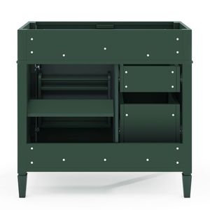 Mobile Bagno Moderno da 36 Pollici Senza Piano, Struttura in Legno Massello con 2 Cassetti a Ribalta e 2 Cassetti Standard - Product Image 6