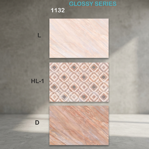 Elegance Pink Design Bathroom Interior Waterproof Glossy Glazed Ceramic Digital <b>Wall</b> Tiles 200x300mm Price - Product Image 2