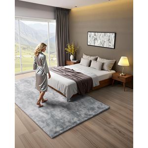 Tapis d'intérieur moderne 6 x 9 pieds, tapis moelleux et pelucheux pour salon, chambre à coucher, décoration esthétique de la maison - Product Image 2