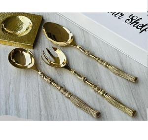 Ensemble de couverts en métal pour la restauration, usage hôtelier et de restaurant, vaisselle de table pour la maison, l'hôtel et le restaurant, look royal - Product Image 6