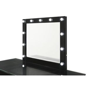 Specchio da Trucco Glamour Nero con Cornice e Luci LED Integrate - 1 Pezzo - Product Image 3
