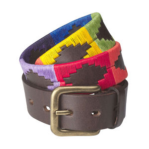 Cinturón de Polo Casual de Cuero Vacuno para Hombre y Mujer, Tejido Artesanal, Ajustable a la Cintura, Línea de Productos Ecuestres, OEM, Unisex - Product Image 4