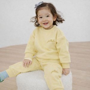 JALBEBE Set Felpa Unisex per Neonati, Manica Lunga, 95% Misto Cotone, Pantaloni Jogger Tinta Unita, Due Pezzi per Tutte le Stagioni - Product Image 2