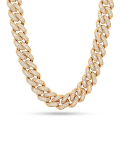 Collar de cadena chapado en oro para hombre con piedras baguette estilo hip hop, accesorio llamativo para fiestas y moda. - Product Image 2