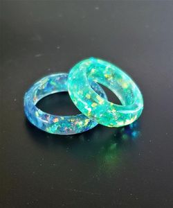 Bague en résine faite à la main, bijou unique en résine pour femmes, bague tendance colorée pour tous les jours, cadeaux, fêtes - Product Image 4