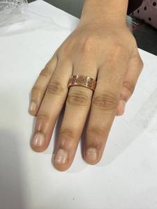 Anillo de Cobre Puro Sólido al por Mayor, Banda Unisex, Joyería Tradicional Ayurvédica Curativa, Tallado a Mano con Diseño Floral de Hojas y Enredaderas - Product Image 6