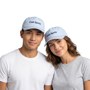 Gorra Unisex de Algodón Azul Claro con Ajuste Suave y Diseño Deportivo Sin Estructura para Hombres y Mujeres - Product Image 1