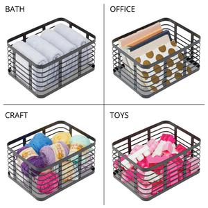 Cesta de Almacenamiento Apilable Multiusos de Hierro con Malla Profunda, Ecológica y de Estilo Vintage para la Organización del Hogar - Product Image 6