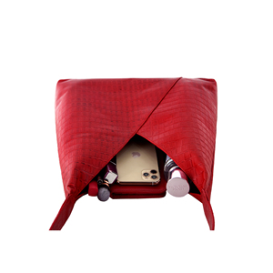 Sac fourre-tout de luxe en cuir véritable de vachette imprimé croco pour femme, fermeture à bouton, grande capacité, collection Smart Range - Product Image 4
