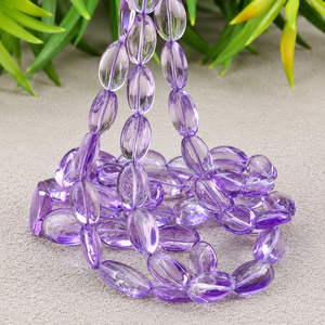 Brazilian <b>Amethyst</b> 12-24mm Smooth Nuggets Shape 17 Inch Long Gemstone Beads - Product Image 4