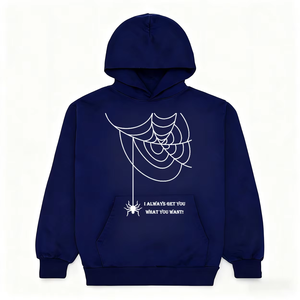 เสื้อฮู้ดผู้ชายผ้าฝ้ายฟลีซทรงปกติพิมพ์ลายดอกไม้ดีไซน์กระเป๋าเสื้อสวมใส่สบายๆในฤดูใบไม้ร่วงคุณภาพพรีเมียม - Product Image 2