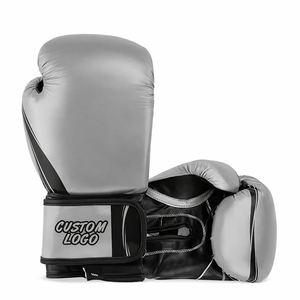 Guantes de boxeo de cuero genuino para entrenamiento Muay Thai, de uso profesional, jaula de lucha, MMA, Boxeo - Product Image 1