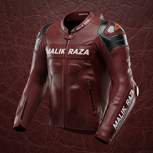Veste en cuir de vachette pleine fleur MALIK RAZA Premium |   Vêtements de motard faits main de luxe |   Vêtements de course personnalisés et résistants - Product Image 4