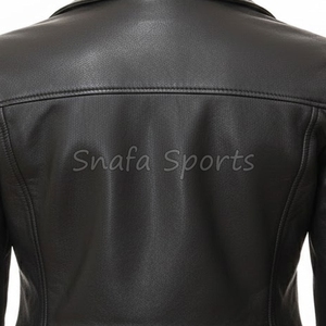 Classic Quilted Shoulder Short Leather <b>Jacket</b> for Women Genuine <b>Sheepskin</b> Soft Feel Outerwear Leather <b>Jacket</b> - Product Image 5