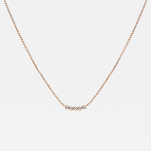 Collar de Cadena con Diamantes Cultivados en Laboratorio Naas de 18 Quilates, Joyería Elegante y Brillante para Uso Diario para Mujer - Product Image 2