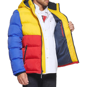 Chaqueta de Invierno Estilo Urbano para Hombre, con Capucha y Cierre Frontal, de Lana y Nailon, con Técnica de Lavado, Servicio OEM Disponible, Impermeable - Product Image 2