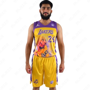 Ensemble de maillots de basket-ball personnalisés de haute qualité, respirant, shorts grande taille Bsci, shorts de basket-ball d'été, uniforme de basket-ball - Product Image 4